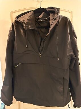 Women’s Puffit Black Hooded Anorak Jacket